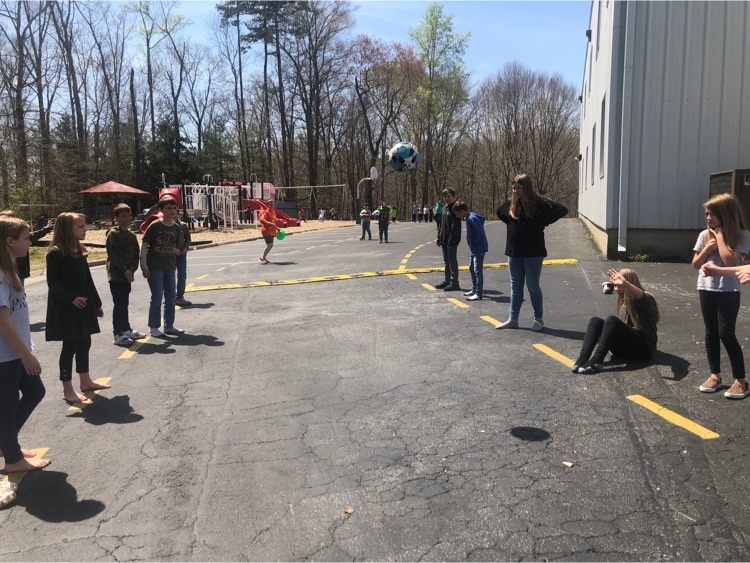 Today was a beautiful spring day to study our Bible verses together while throwing the ball around! #4thgradeBible #ICorinthians13 #studyingGodsWordisfun