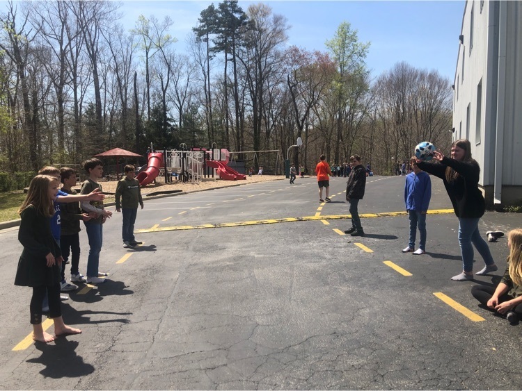 Today was a beautiful spring day to study our Bible verses together while throwing the ball around! #4thgradeBible #ICorinthians13 #studyingGodsWordisfun